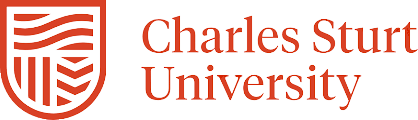 Logo of shield and text Charles Sturt University